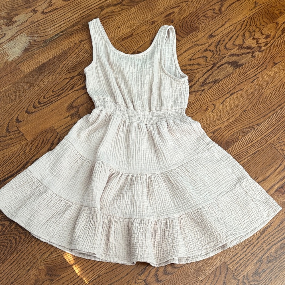 BearPaw Cream Sleeveless Kids Dress